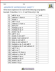 Write the expression for the statement: Algebra Math Games