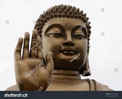 Large Sitting Buddha Statue Nanshan Mountain Stock Photo 297138356