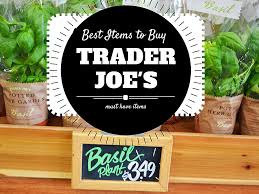 best items to at trader joe s