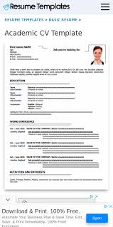 Scroll down to enjoy our selection of resume templates for google docs we found in the vastness of the internet: Academic Cv Template Doc 20 Guides Examples