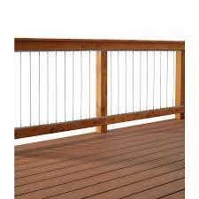 Insta Rail 36 In H X 72 In W Insta Tube Vertical Stainless Steel Tube In Fill Kit For Railings 90736 The Home Depot Stainless Steel Cable Railing Cable Railing Systems Cable Railing Deck