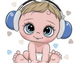 Cartoon Cute Baby With Music Vector Free Download Boy Cartoon Drawing Baby Cartoon Baby Boy Scrapbook