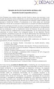 Falta de experiencia en social. Ejemplos De Accion Social Dentro Del Marco Del Desarrollo Social Corporativo D S C Pdf Descargar Libre