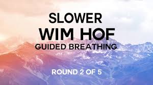 New Slower Wim Hof Guided Breathing 5 Rounds Onscreen Timer Youtube Breathe Breathing Techniques Serious Health Conditions