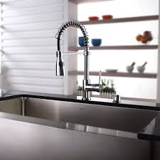 This is mainly because top kitchen above all, its elegant design with a contemporary appearance makes this faucet a perfect choice to. Kraus Kpf1612ksd30ch Single Lever Spiral Spring Kitchen Faucet With Hi Arc Spray Head 2 2 Gpm Flow Rate Drip Free Ceramic Cartridge Chrome Soap Dispenser And Ada Compliant