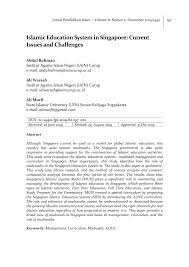 Mahkamah bagi kanak kanak pengajian am Pdf Islamic Education System In Singapore Current Issues And Challenges
