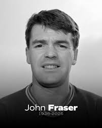 Hibernian FC is saddened to announce the passing of former player and coach John  Fraser, aged 88. tinyurl.com/2ebczh3w