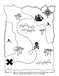 Printable Treasure Map Kids Activity Pirate Treasure Maps Pirate Maps Pirate Coloring Pages
