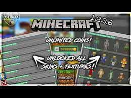 Updated 1 2 3 6 Minecraft Mod Apk Unlimited Coins Unlocked All Textures Skins