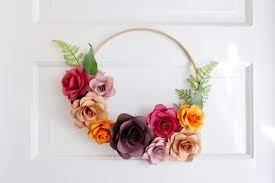 Check spelling or type a new query. Diy Paper Flower Wreath Julianna Strickland