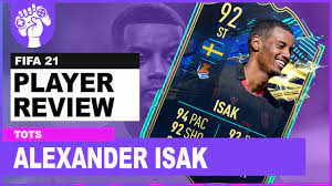 One against real sociedad's forward alexander isak. Best Free Card Yet 92 Isak Fifa 21 Review Youtube
