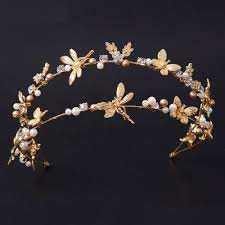 New Arrival Gorgeous Gold Butterfly Princess Diadem Tiaras Fashion Crystal Crown Tiara For Bridal Wedding Hai Headpiece Jewelry Bridal Jewelry Rhinestone Crown