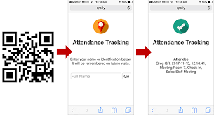 Students would see a qr code similar to the one pictured in the diagram above and can either print this or bring it to class on their own device. Qr Codes For Attendance Tracking Qrstuff Com