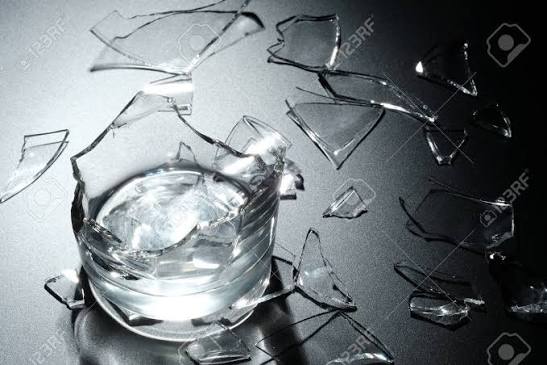 A Breaking Glass Of Water On The Black Background Stock Photo, Picture and  Royalty Free Image. Image 83435738.