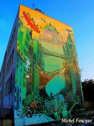 Murs Peints A Lyon France Garnier Situe Dans Le Quartier Des Etats Unis Lyon 8e Rhone Artiste De Rue 3d Street Art Art Mural