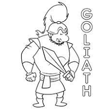 Digitally hand drawn coloring page of king david. Top 25 David And Goliath Coloring Pages For Your Little Ones