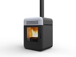 Compact Pellet Stove With A Minimal Design By Mcz Pellet Stove Wood Pellet Stoves Stove