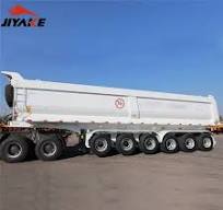 Hyva 196 Hydraulic Cylinder High Strength Steel Dump Truck Trailer 100tons,  3 Axle BPW Axle