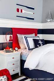 Your Favorite Little Sailor Will Love Anchoring Down In This Nautical Nook Nautical Bedroom Furniture Nautical Bedroom Nautical Kids Bedroom