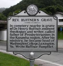 Rev. Ruffner's Grave Historical Marker