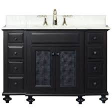 48 Inch Double Bathroom Vanity Solid Wood Construction