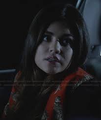 WornOnTV: Emily's white leather vest