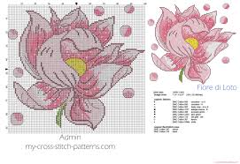 Red rose vine full free cross stitch pattern. Lotus Flower Cross Stitch Pattern 100 X 92 Stitches Free Cross Stitch Patterns Simple Unique Alphabets Baby