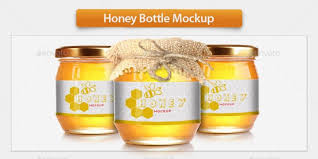 Honey Bottle Mockup Bottle Mockup Honey Bottles Jar