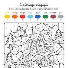 coloriages hiver coloriage magique noel de motifs point croix ornement chrsitmas