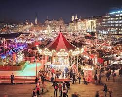 Christmas Market In Zurich Switzerland Switzerland Christmas Christmas In Italy Christmas Travel Destinations