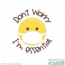 Download Don T Worry I M Essential Emoji Free Svg File For Silhouette Cricut