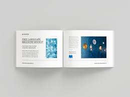 4000 x 3000 px approx. Free Binding Landscape Brochure Mockup Free Mockup
