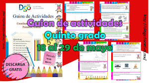 Busca tu tarea de historia quinto grado: Guion De Actividades Para El Quinto Grado De Primaria Del 18 Al 29 De Mayo Blog Educativo