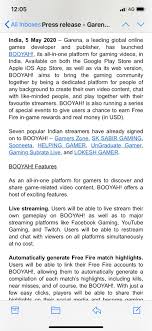 Press alt + / to open. Rishi Alwani On Twitter After Announcing Its India Streamer Program Last Week On Twitter Freefire Maker Garena S Officially Launched Its Youtube Competitor Booyah In India Details Https T Co Cudojgpvho