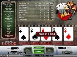 To begin, you will choose how much you want to wager. Free Deuces Wild Video Poker Net Entertainment Casino Listings