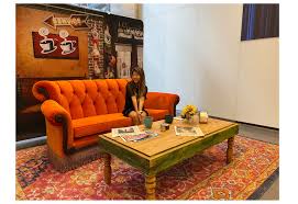 Whether you're looking for a design piece in a traditional style or. Find An Orange Couch Inspired By Friends Tv Show Cnn