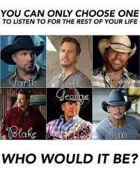 Country Music Thursday If You Had To Listen To One Artist For The Rest Of Your Life Who Would You Choose Social Media Games Interactive Posts Country Music