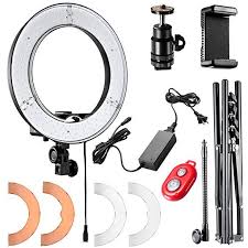 Neewer Ring Light 14 Inch Led With Light Stand 36w 5500k Lighting Kit With Soft Tube Color Filter Hot Shoe Adapter Led Ring Light Dslr Accessories Camera Phone