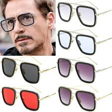Iron Studios Lentes De Sol Tony Stark Edith Blue Avengers Home, Naranja G
