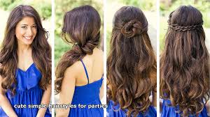 Read on to discover stylish yet simple hairstyles that are bound to work for your crazy mornings. Cute Simple Hairstyles For Parties Video Dailymotion