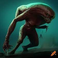 High definition, alien giant monster, digital art on Craiyon