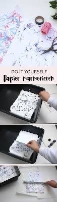 Diy Papier Marmorieren Und Blumenstrauss Verpacken Papier Handwerk Marmoriertes Papier Papier Herstellen