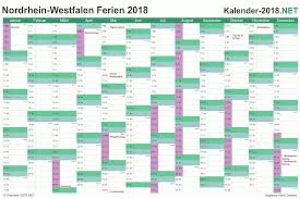 Damit sie auch 2021 viel spaß am planen ihres alltags haben, bieten wir ihnen eine schöne und große auswahl an kalendern für erwachsene und kinder an. Ferien Nordrhein Westfalen 2018 Ferienkalender Ubersicht