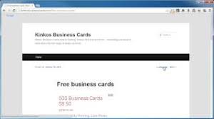 Kinkos business cards same day. Kinkos Business Cards Youtube