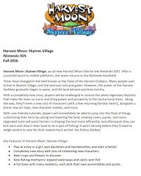 Skytree village takes place in its titular town, which has been in a bit of a downward spiral lately; Harvest Moon Skytree Village Screenshots Art Fact Sheet Nintendo Everything