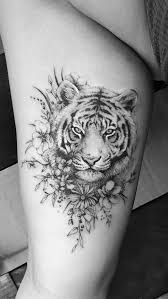 100 Adorable Animal Tattoos That Might Just Convince You To Get Inked Lovely Animals World In 2020 Tattoos Animal Tattoos Tiger Tattoo Thigh