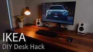 This is a great desk i hacked together a 98 inch wide custom ikea desk that looks awesome. Building A Minimalist Ikea Desk Setup 2021 Youtube