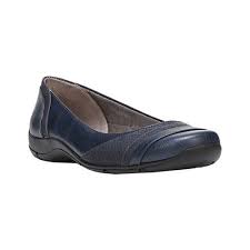 Womens Life Stride Dig Flat Size 8 W Navy Pu