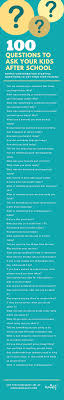 Random questions to ask people. 100 Questions To Ask Your Kids After School Easy Conversation Starters Momalot