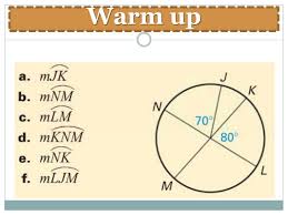 An angle made from points sitting on the circle's circumference. Ppt Warm Up Powerpoint Presentation Free Download Id 3851786
